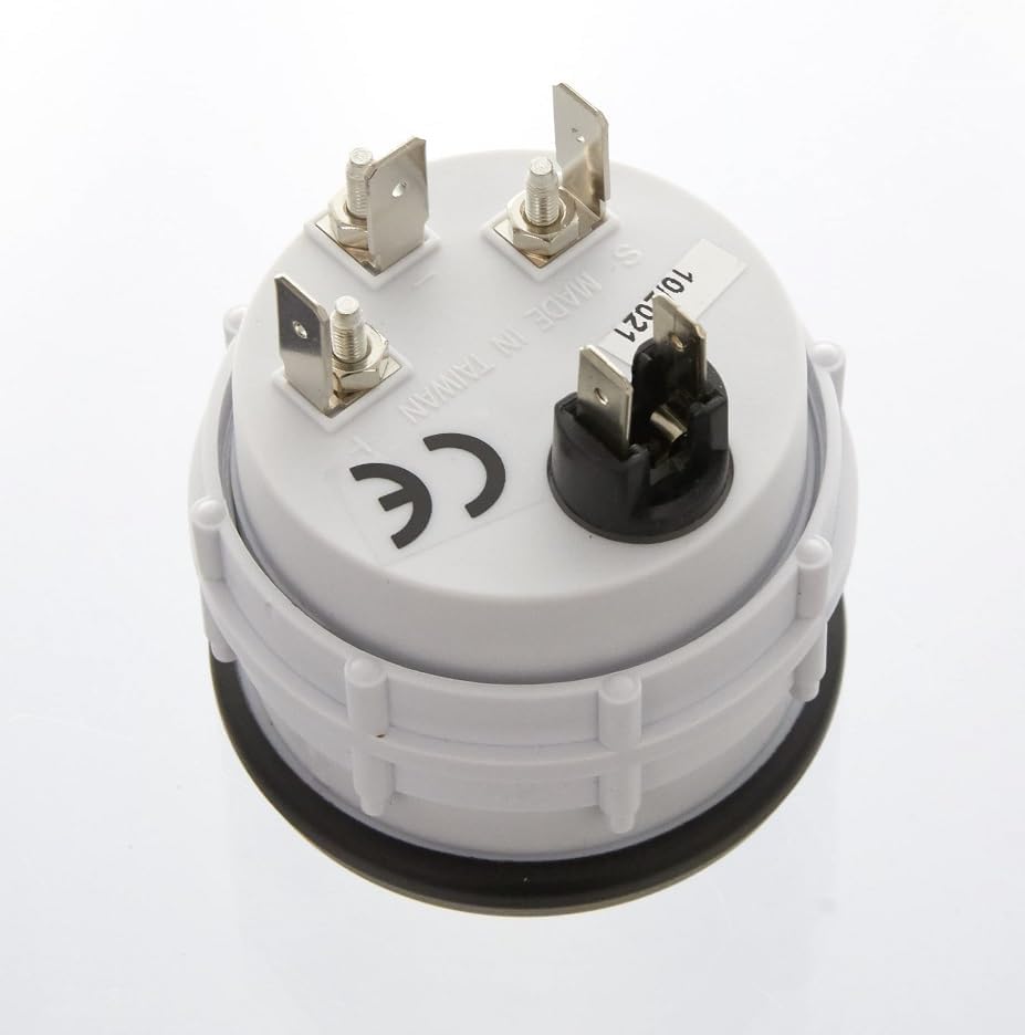 Simoni Racing WT/B Elektrische Wassertemperaturanzeige Sensoren, Retro Lighted, White Face