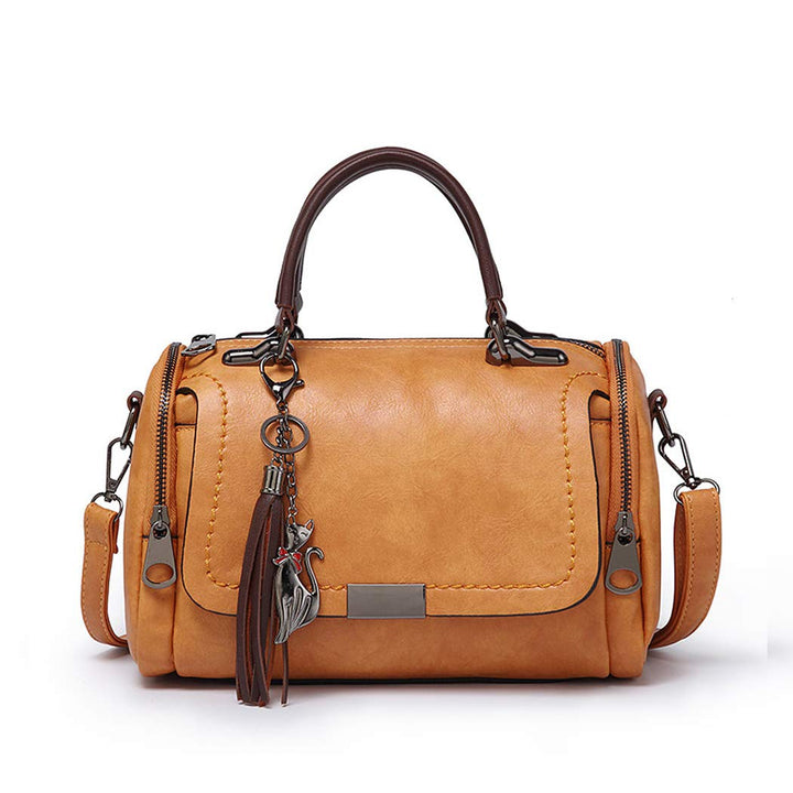 BUKESIYI Damen Tasche Umhängetasche Handtasche Frauen Klein Schultertasche Weekender Lack PU Leder C