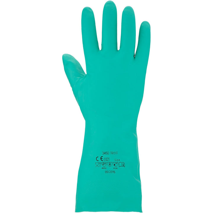 ASATEX Chemikalienschutz-Handschuh - Nitril 3450, grün, Gr. 10 (12 Paar)