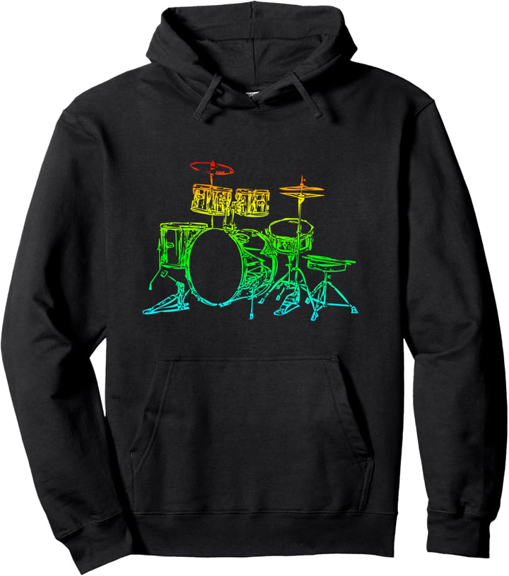 Drum Drummer Music Musical Instrument Musician Percussion Pullover Hoodie
