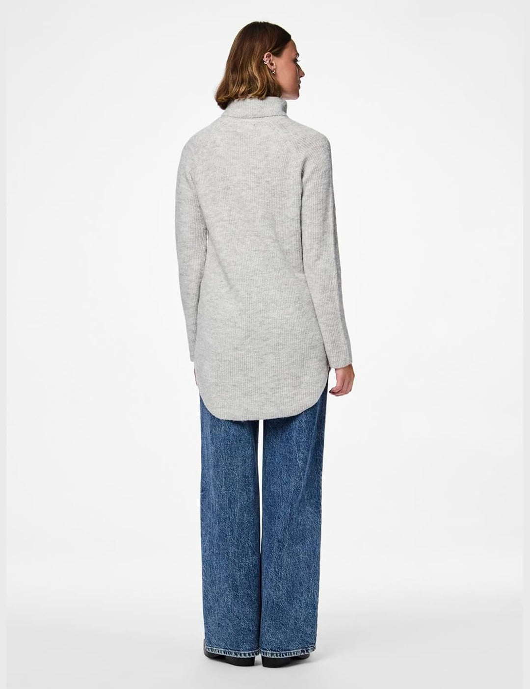 PIECES Female Tunika PCELLEN XS Light Grey Melange, XS Light Grey Melange