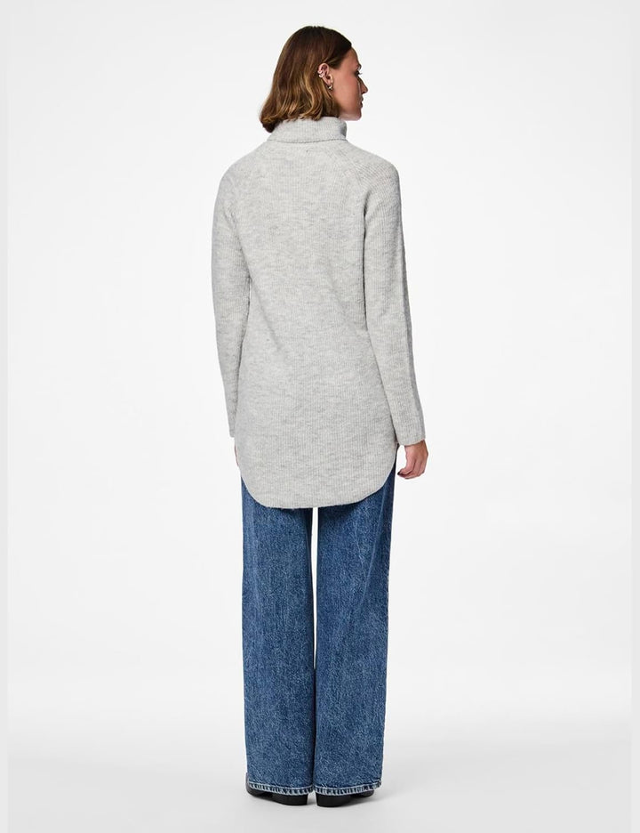 PIECES Female Tunika PCELLEN XS Light Grey Melange, XS Light Grey Melange