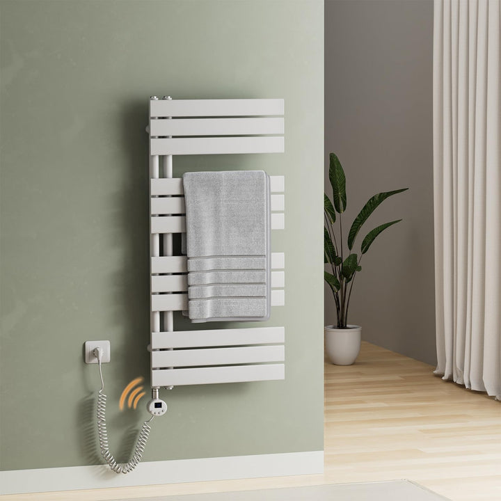 S'AFIELINA Smart WiFi Badheizkörper elektrisch 1041×500mm – Elektrischer Handtuchheizkörper mit Ther