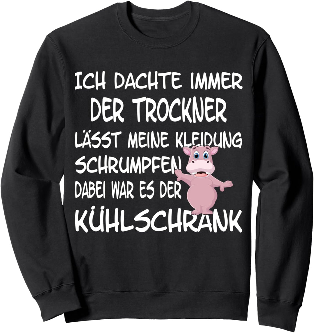 Ich bin zu dick, ironisches Dicken Sweatshirt