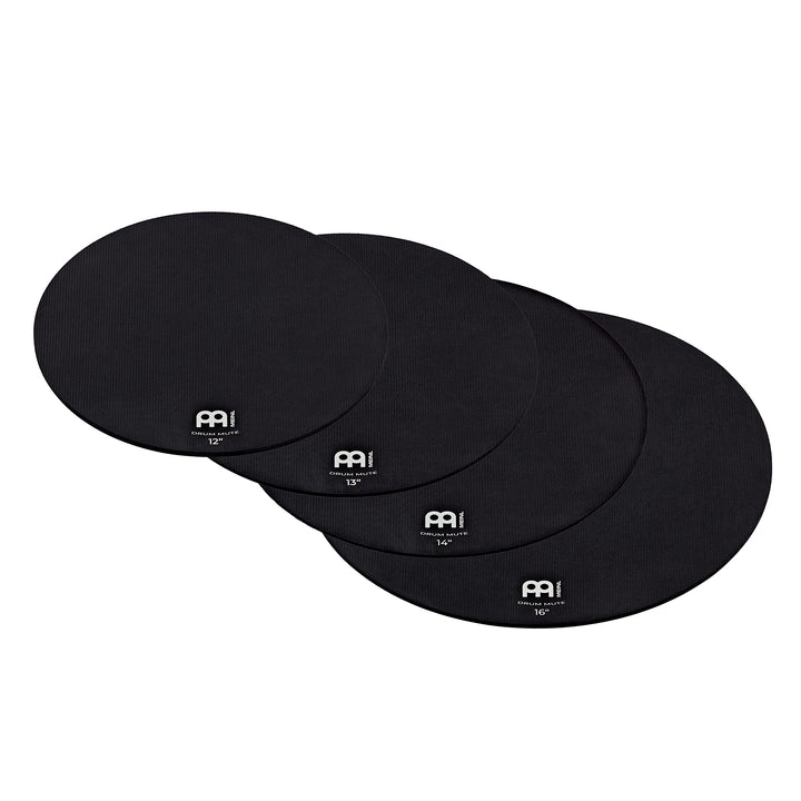 Meinl Drum Mute Set mit 12, 13, 14 und 16 Zoll Trommel Dämpfer - Schlagzeug Zubehör, Schwarz (MDM-12
