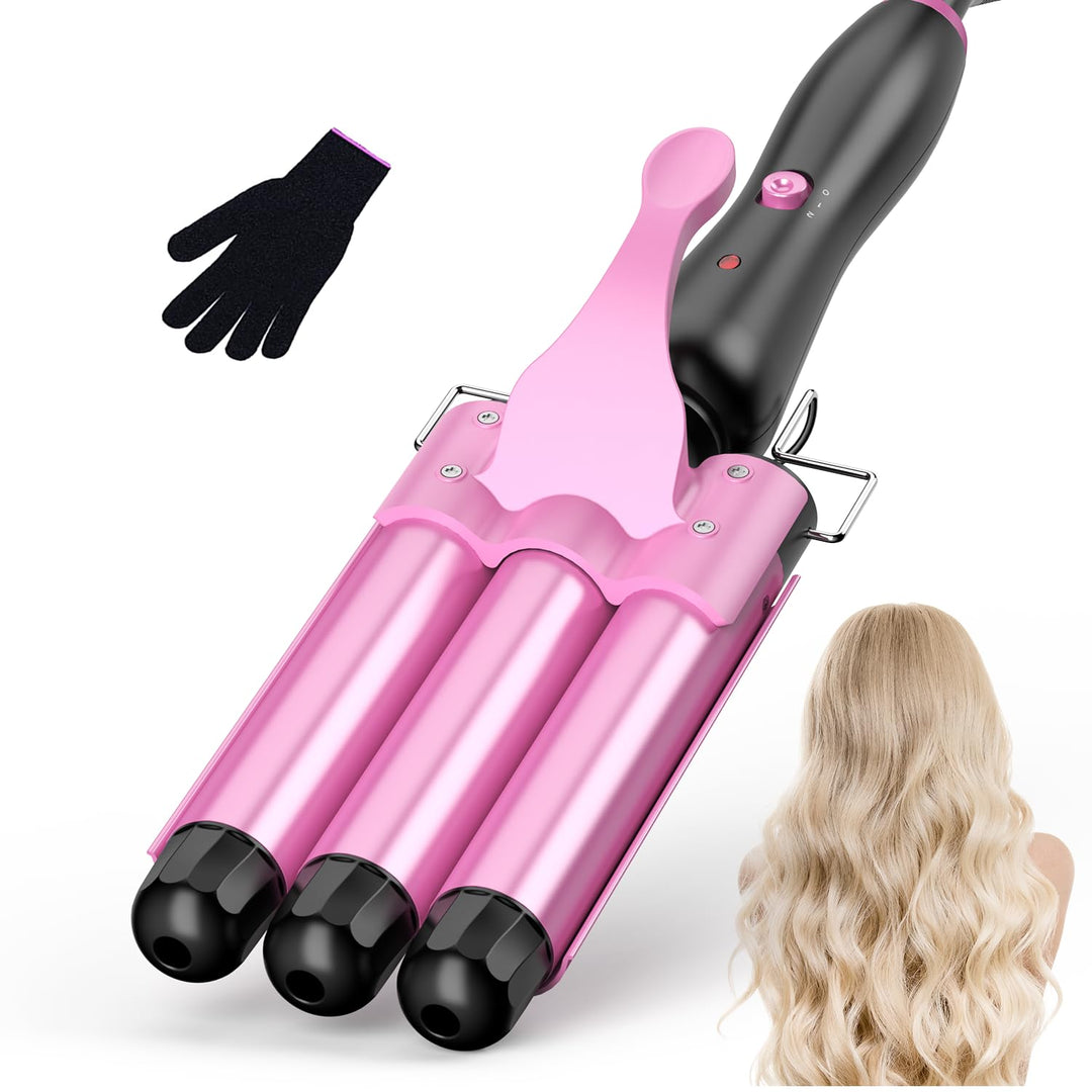 Lockenstäbe 3 Fässer für Grosse, Welleneisen für haare, lockenstab 3 fässer-Beach waves lockenstab T