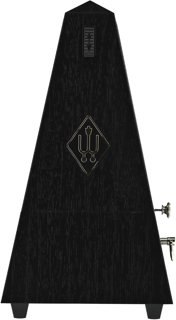 Wittner Metronom 855161 Kunststoffgehäuse mit Glocke Taktell Pyramidenform schwarz, schwarz