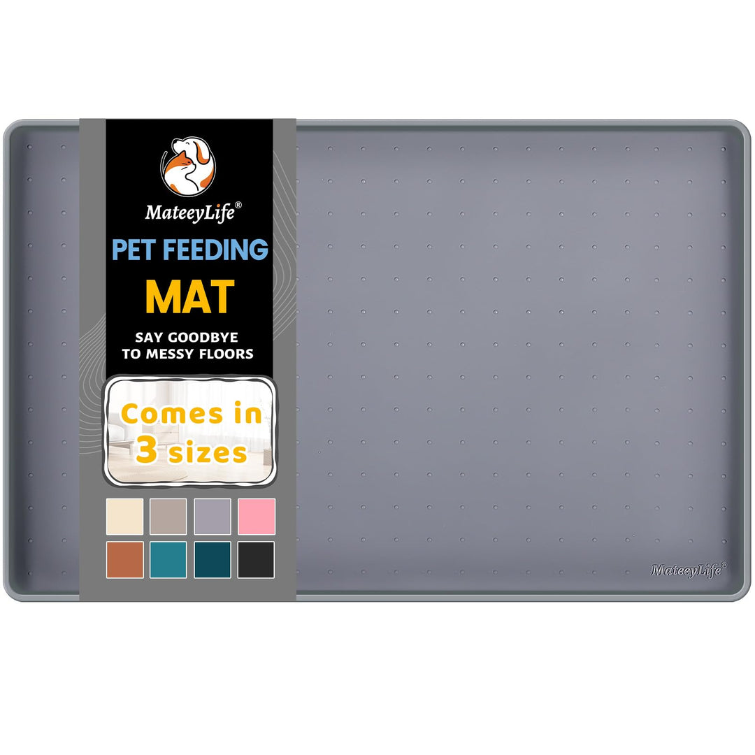 MateeyLife Napfunterlage Katzen, Napfunterlage Hund Gross, Hundenapf Kleine Hunde, Silikon Unterlage