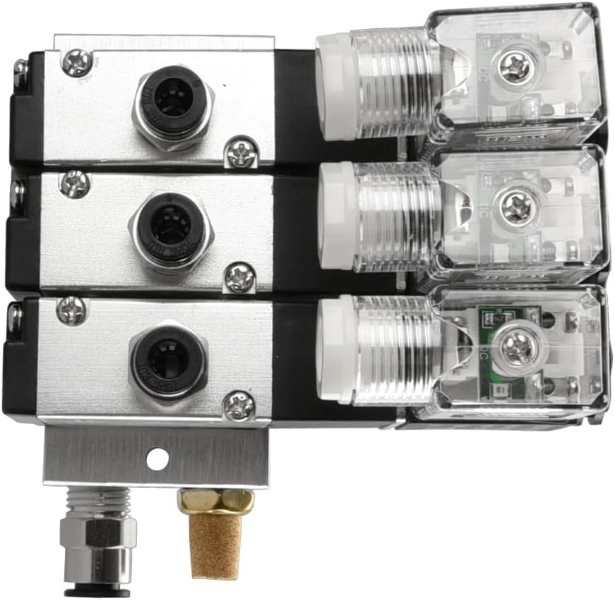 Heschen Elektrisches pneumatisches Dreifach-Magnetventil, 3V210-08, DC24V, PT1/4, 3/2-Wege, Krümmers