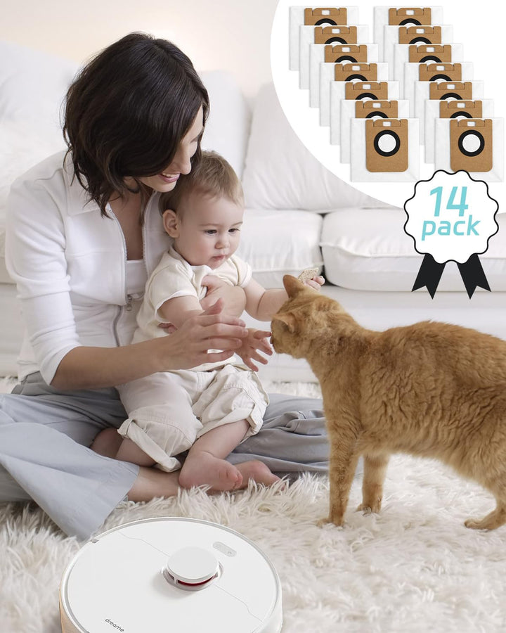 14 Stück Staubbeutel Zubehörset für Dreame D10 Plus / D10s Plus / L10 Plus Ersatzteil Zubehör Beutel