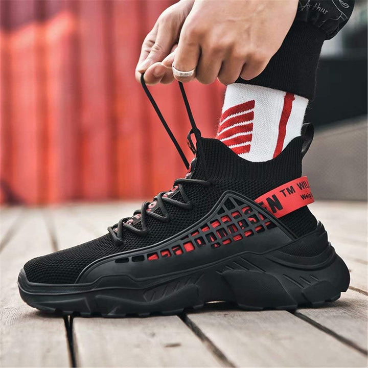 FUSHITON Herren Turnschuhe atmungsaktive Sportschuhe Leichte Freizeitschuhe lässig Strassenlaufschuh