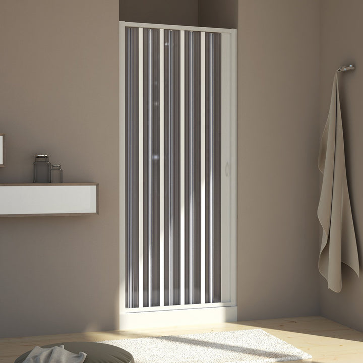 Forte Duschtür in PVC 90 cm H185 mod. Aura Seitlich, 90 CM