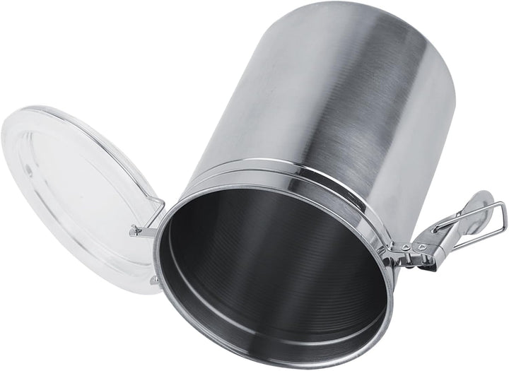 Kaffeebohnen Behälter, 1800ml Kaffeebohnen Aufbewahrung Edelstahl, Kaffeedose Für Gemahlenen Kaffee,