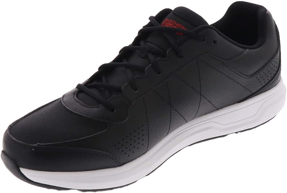 Skechers Herren Go Golf Prime Relaxed Fit Spikeless Golfschuh Sneaker 42 EU Schwarz Rot, 42 EU Schwa