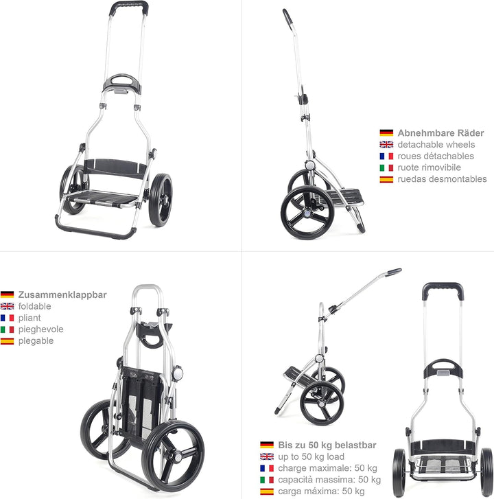 Andersen Shopper Royal mit 3-Speichenrad Alu klappbar mit 3-Speichen Rad Ø 25 cm und 41 Liter Tasche