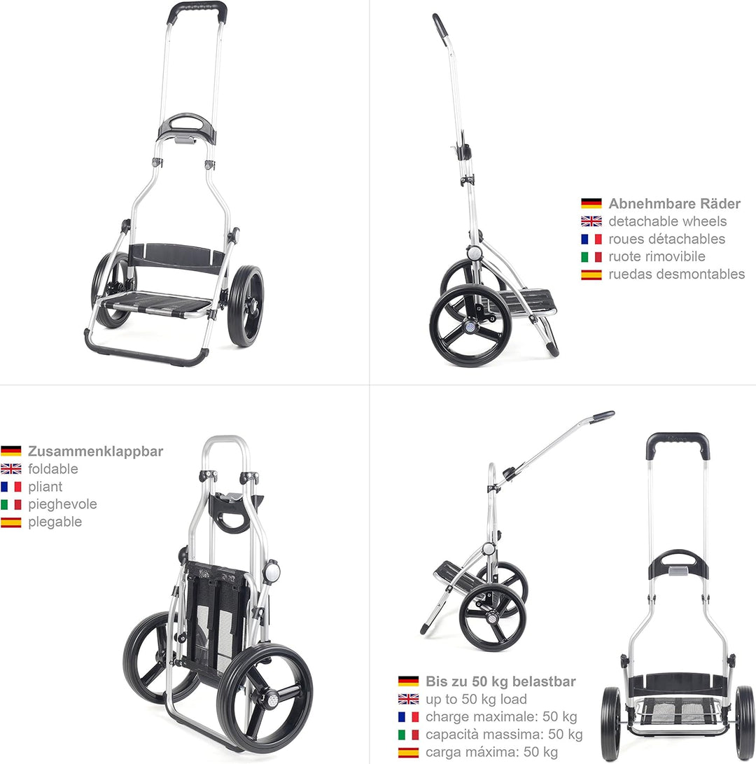 Andersen Shopper Royal mit 3-Speichenrad Alu klappbar mit 3-Speichen Rad Ø 25 cm und 41 Liter Tasche