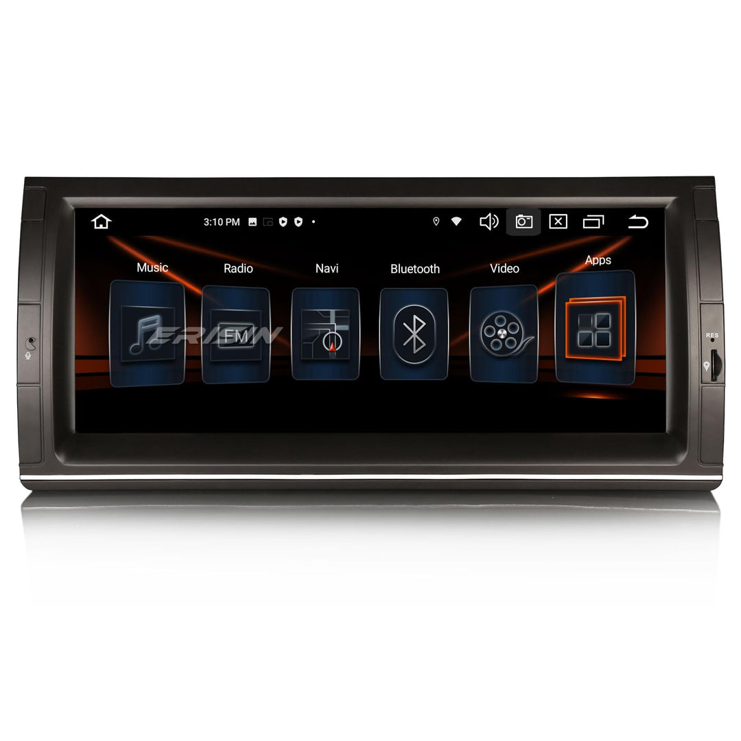 Erisin 10.25 Zoll 8-Kern 4GB RAM 64GB ROM Android 14 Autoradio Bluetooth mit GPS Navigation Für BMW