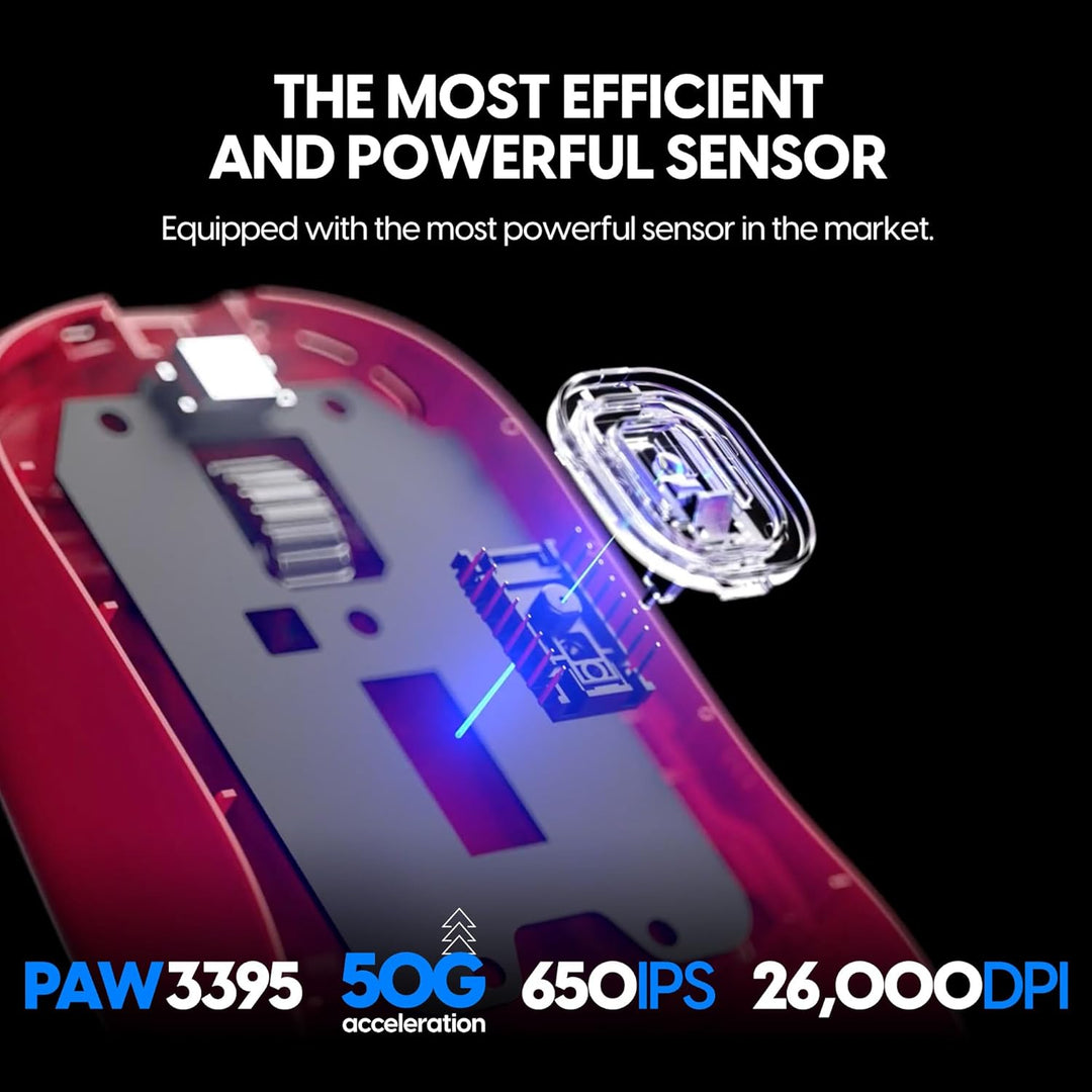 Pulsar Gaming Gears - X2H ES kabellose Gaming-Maus, limitierte Auflage, symmetrisch, optischer Schal