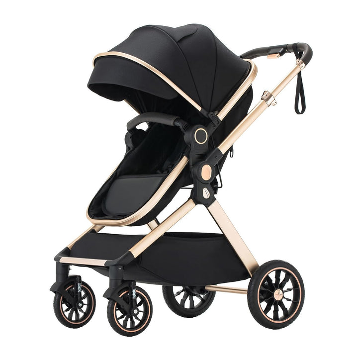 BEBBY 3-in-1 Kinderwagen KombiKinderwagen-Set 2-in-1 Buggy faltbar Luxus Hochlandschaft Neugeborenes