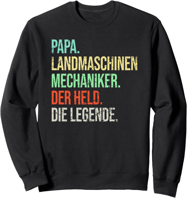 Landmaschinenmechaniker Papa Legende Vintage Vater Sweatshirt