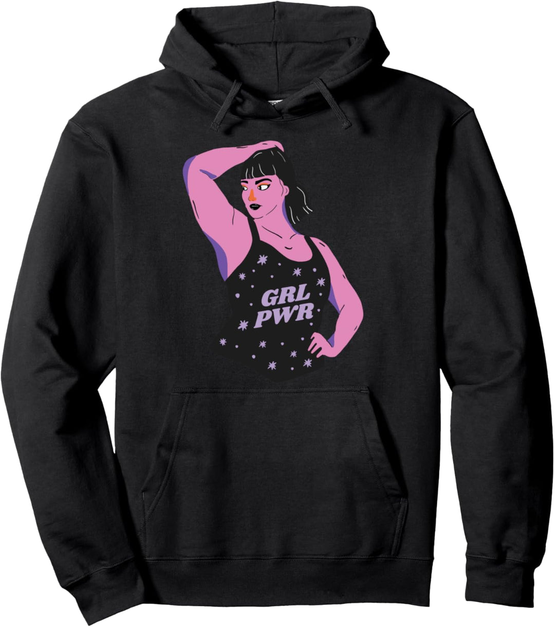 Girl PWR Feminist Empowerment Womens Equality Soziale Pullover Hoodie