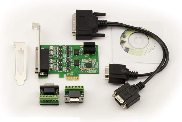 KALEA-INFORMATIQUE PCI Express PCIe-Controller-Karte mit 2 RS422 RS485-Ports und EXAR XR17V352 Chips