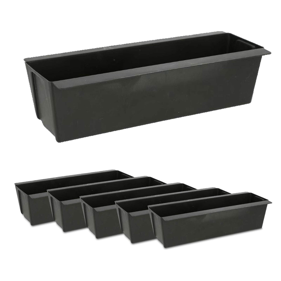 Cepewa Pflanzkasten passend für Europaletten 6er Set aus Kunststoff Pflanzkübel Breite 38 cm (1 x 6e