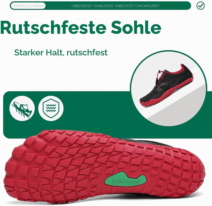 SAGUARO Unisex Barfussschuhe Laufschuhe Minimalistische Outdoor&amp;Indoor Fitnessschuhe GR36-48 37 EU J