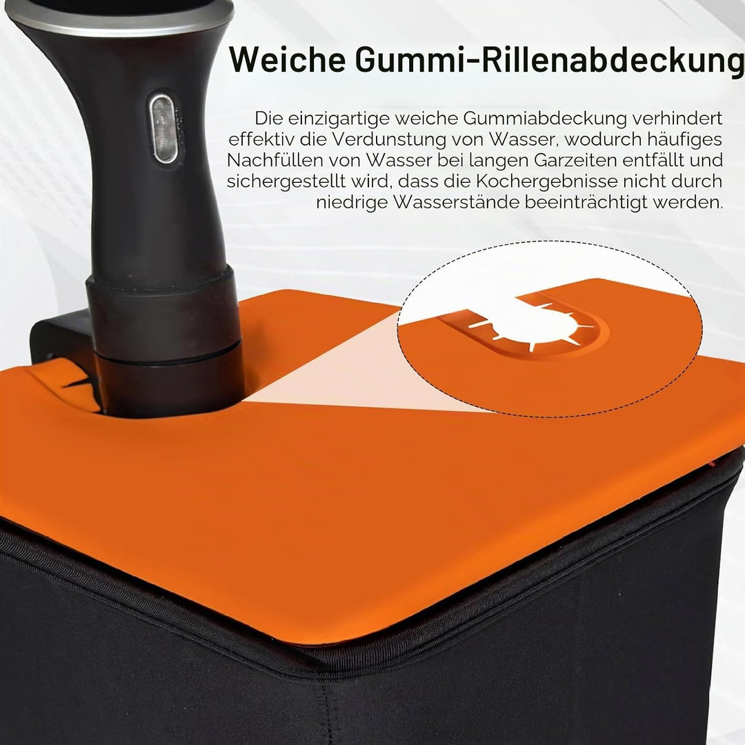 Sous Vide Behälter 12L mit Deckel und Rack Sous Vide Tools Container mit Isolierung Fassungsvermögen