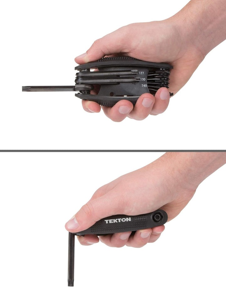 TEKTON 25192 Torx-Schlüssel-Satz, einklappbar, 8-teilig