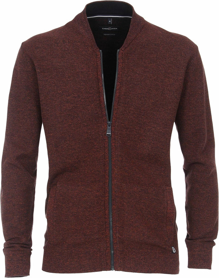CASAMODA Strickjacke Uni Standard S Dunkelorange, Standard S Dunkelorange