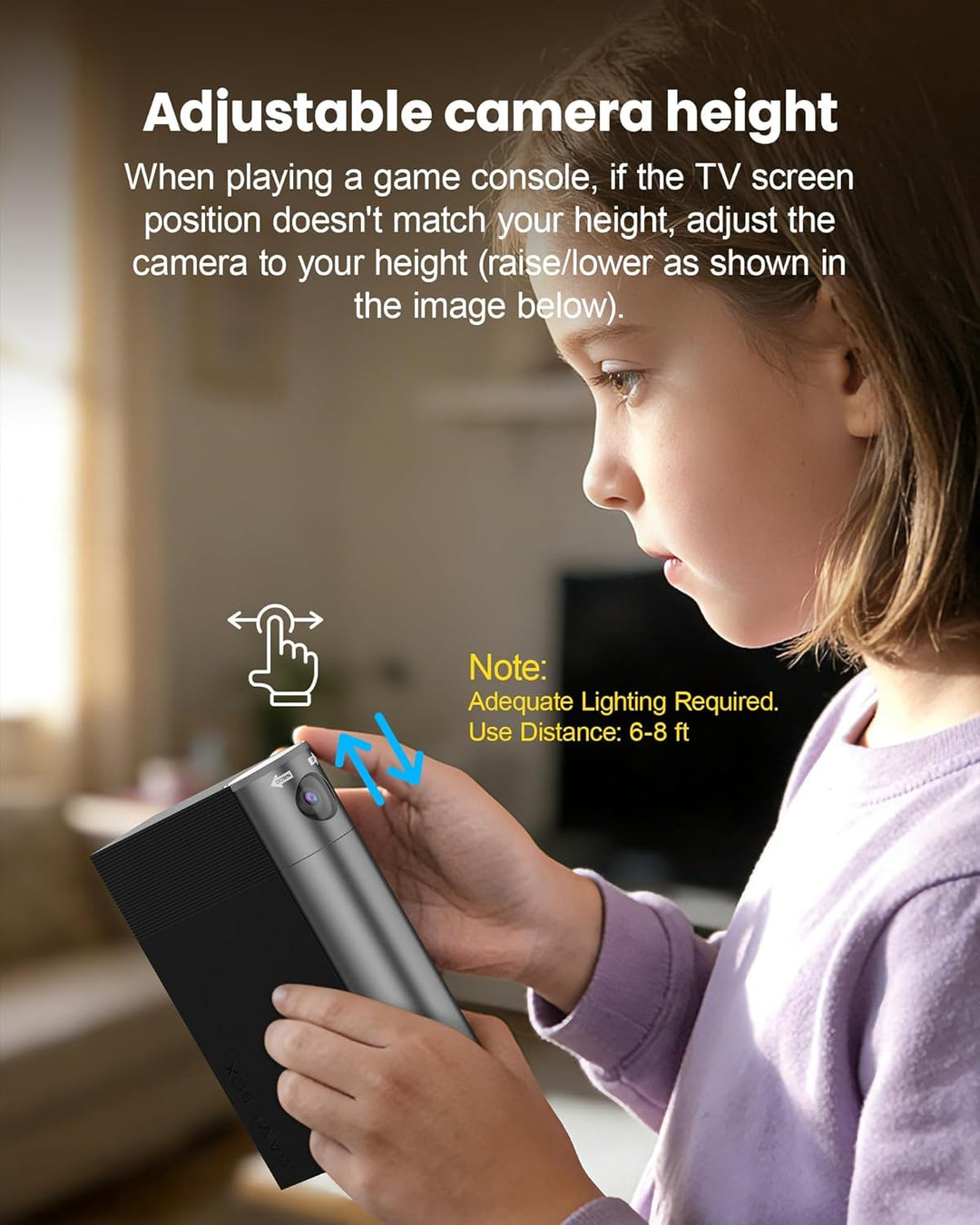 AR-Spielkonsole für Kinder: Plug &amp; Play Videospiele für aktive Spiele im Innenbereich, Spass mit der