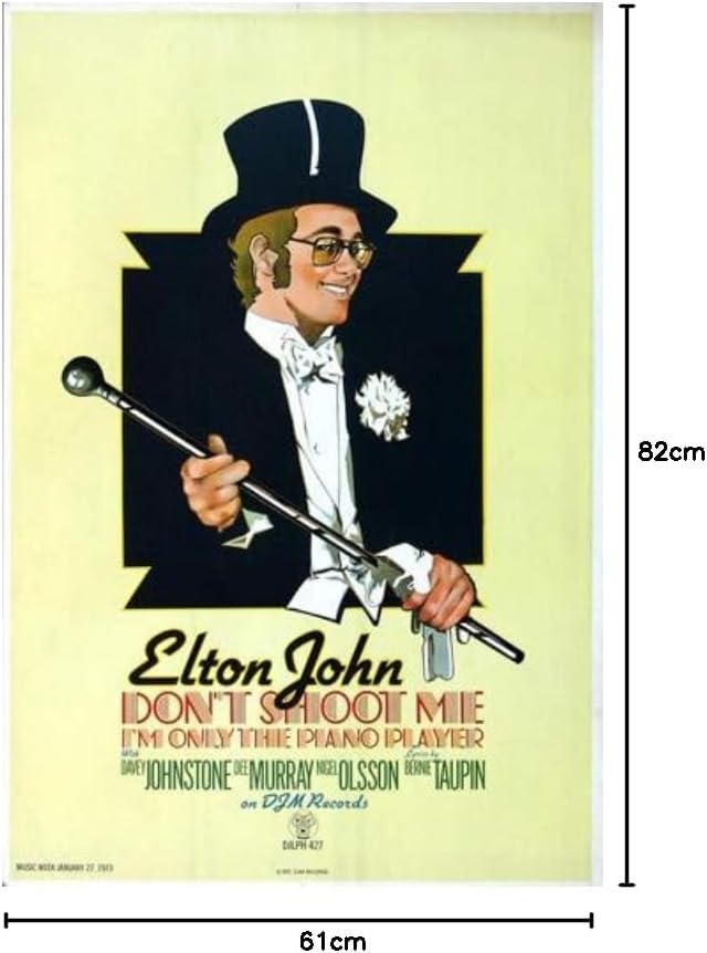Elton John - Don't Shoot me, Tour 1973 » Konzertplakat/Premium Poster | Live Konzert Veranstaltung |