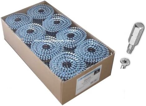 3,5x45mm TX20 verzinkt 16° Nagelschrauben draht für Coilnagler Paslode Bostitch