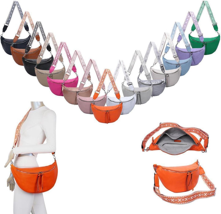 OBC Damen Tasche Crossbody Brusttasche Hüfttasche Schultertasche Umhängetasche Bauchtasche Gürteltas