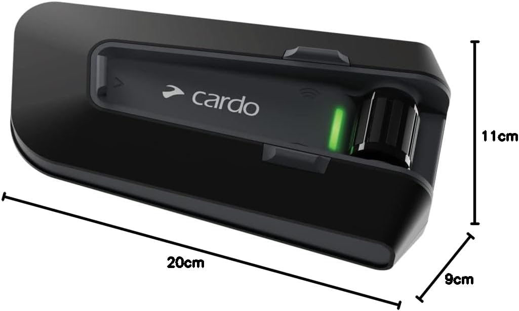 Cardo Packtalk Neo Motorradhelm Kommunikations-Gegensprechanlage, Doppel Packung, Black