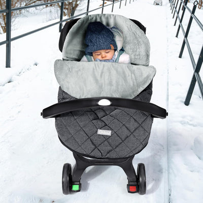 Orzbow Winter Baby Fusssack für Babyschale,Frühjahr Universal Einschlagdecke für Autositz & Maxi-Cos