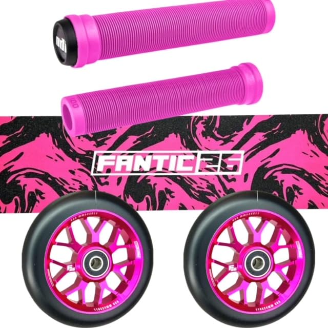 Fantic26 Stunt Scooter Trick Roller Ersatzteile Bundle I ODI SLX Soft Griffe mit Barends I F26 Spy7