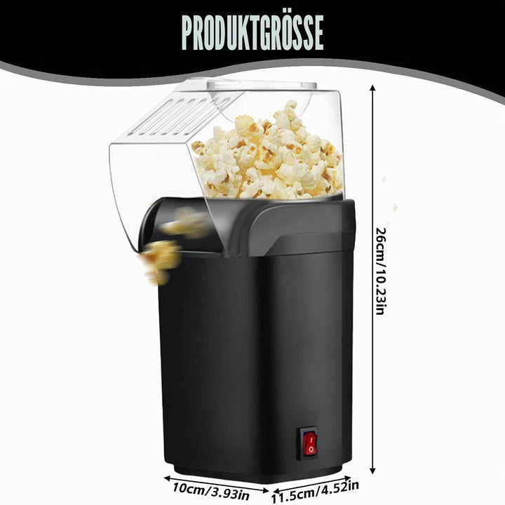 Popcornmaschine: 1200W HeissLuft Popcornmaschine, Selbstgemachte Popcorn Maker, Gesund&amp; Ölfrei, 2 Mi