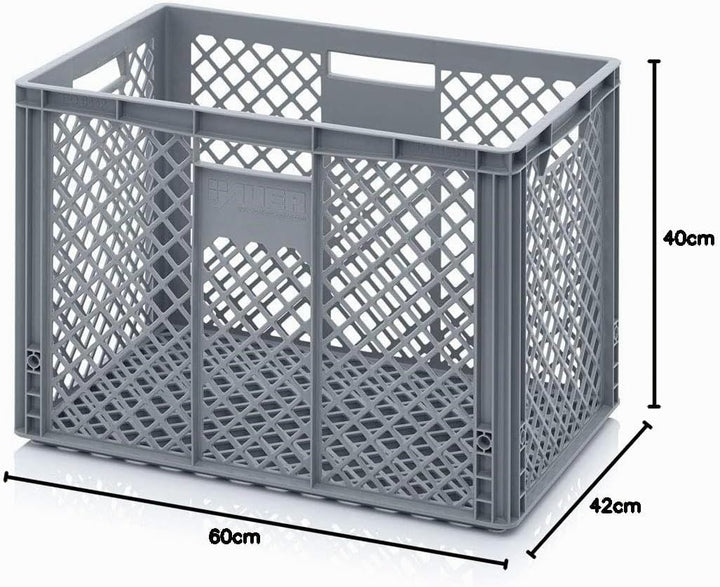 Auer Packaging Eurobehälter 60 x 40 x 42 durchbrochen, Bäckerkiste Gemüsekiste grosse Plastikbox Eur