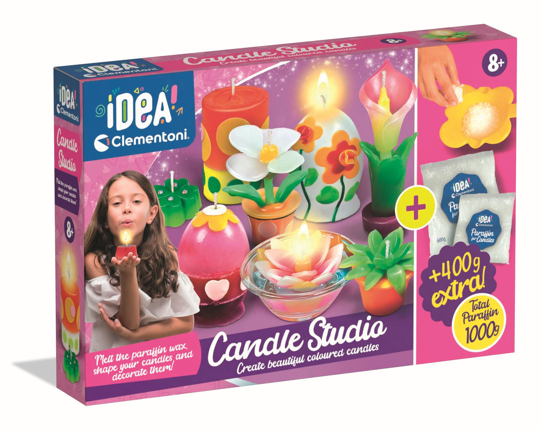 Clementoni Kerzen Idea selber machen - DIY Kerzen-Set inkl. Nachfüllset - Kreativset zum Herstellen