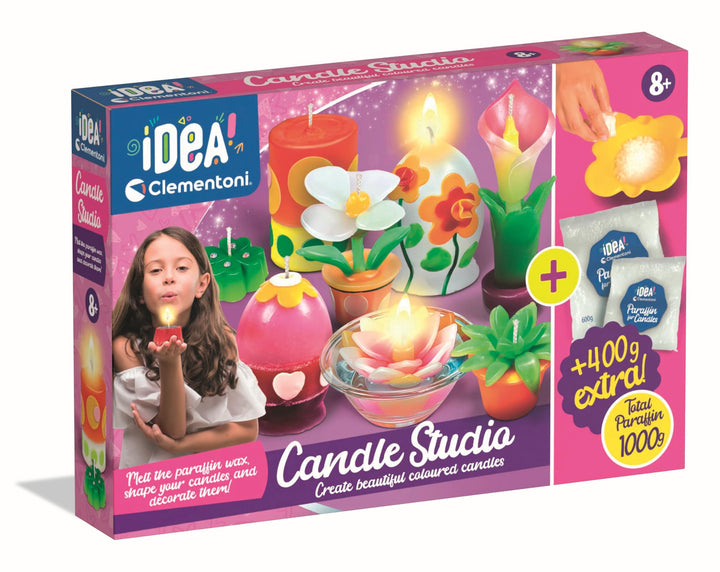 Clementoni Kerzen Idea selber machen - DIY Kerzen-Set inkl. Nachfüllset - Kreativset zum Herstellen