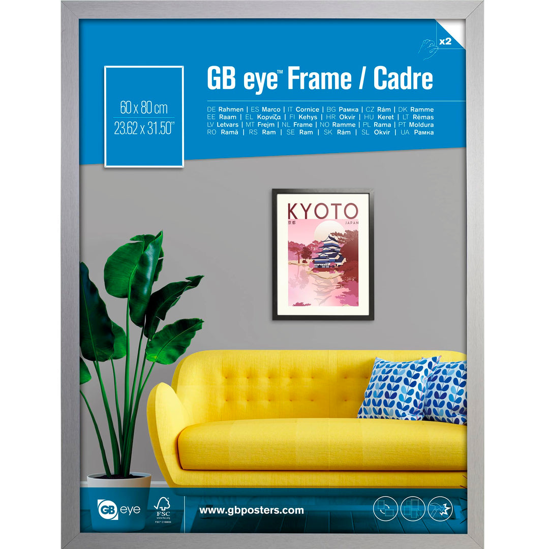 GB EYE LTD (Backorder Account) Frame, Wood, Silver, 0 cm