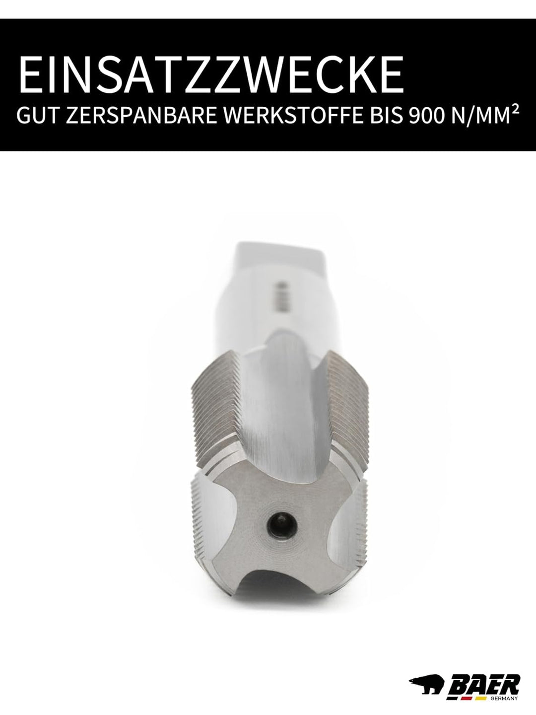 BAER Gewindebohrer NPT 1/2 x 14 HSSG Form C gerade genutet - Bohrer - Gewindeschneider - Gewindeschn