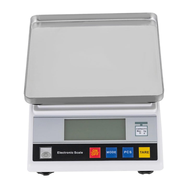 Elektronische Laborwaage Digitalwaage 6kg/0,1g | Edelstahl Küchenwaage, LCD Zähl- und Tarafunktion Z