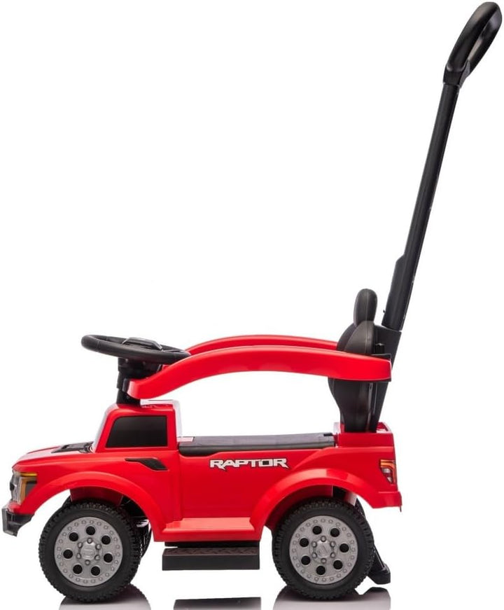 sun baby Rutschauto ab 1 Jahr mit Schieber – Fort Raptor – grosse Geländereifen, LED-Lichter, Sitz m