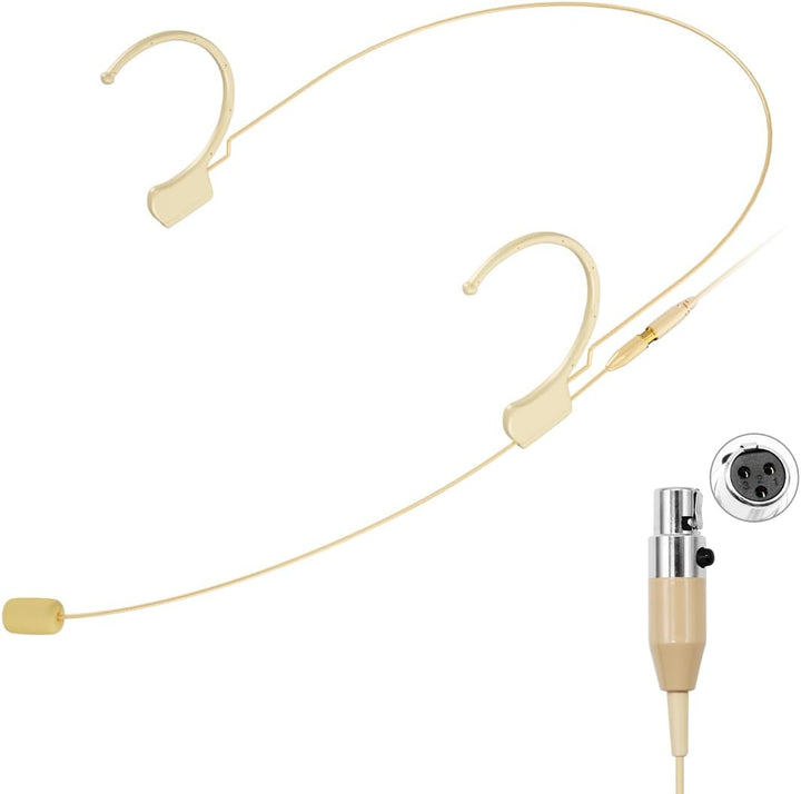 KIMAFUN Headset Mikrofon Professionelles Ohrhörer-Kondensatormikrofon zum Über-Ohr-Hängen, Kompatibe