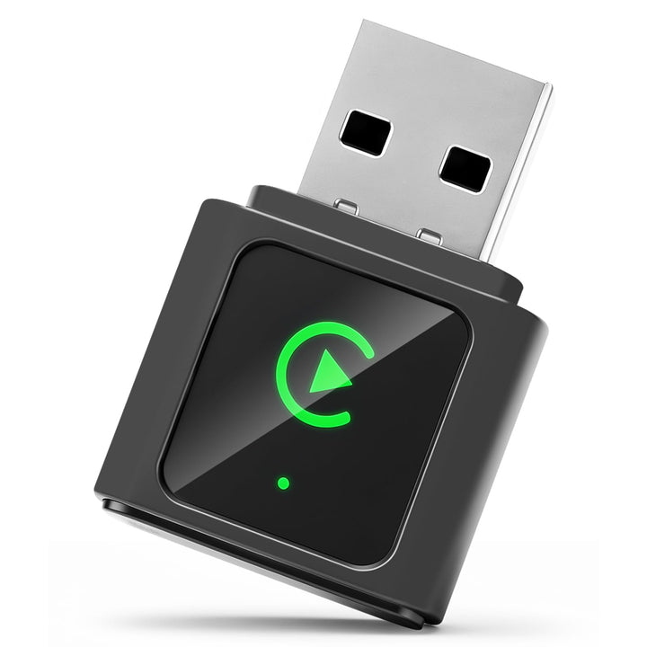 2 in 1 Wireless CarPlay Adapter &amp; Android Auto Wireless Adapter, Bluetooth 5.3 &amp; 5.8GHz WiFi, Plug &amp;