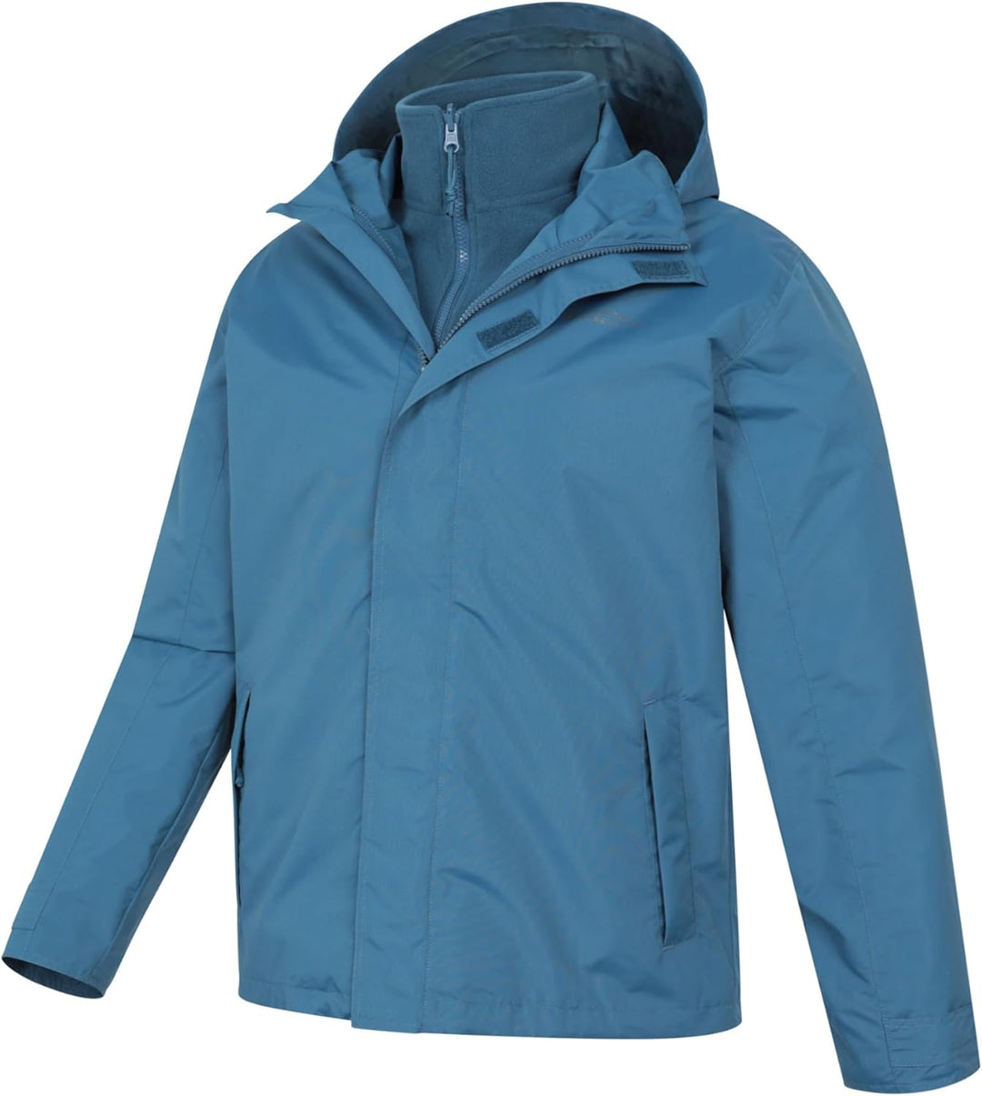 Mountain Warehouse Fell 3-in-1 Herren-Outdoor-Jacke - wasserdichte, atmungsaktive Regenjacke, Multif