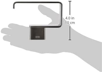 Emco 50001601 Loft Toilettenpapierhalter, Farbe emco-steel, Breite 128 mm, ohne Deckel, Rollenhalter